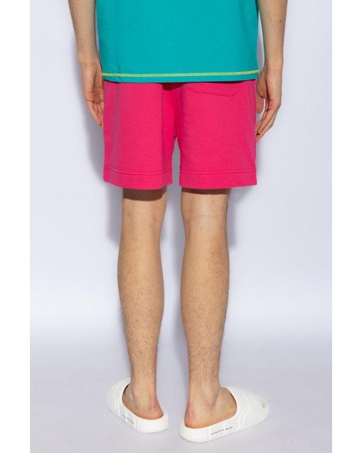 Moschino Pink Shorts With Logo, for men