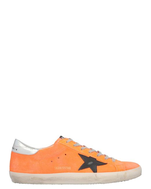 Golden Goose Deluxe Brand Orange Superstar Low-top Sneakers for men