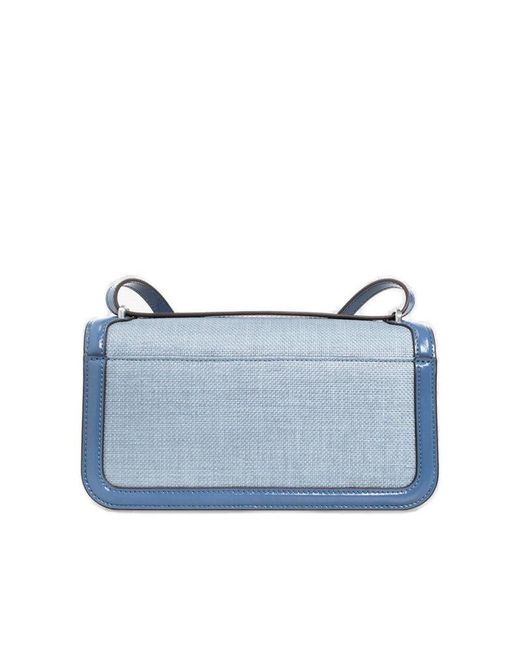 Tory Burch 'eleanor Linen Small' Shoulder Bag in Blue | Lyst