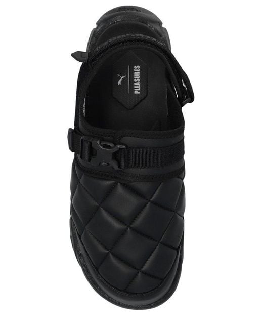 PUMA Black ‘Ts-01 Quilt S X Pleasures’ Sneakers for men