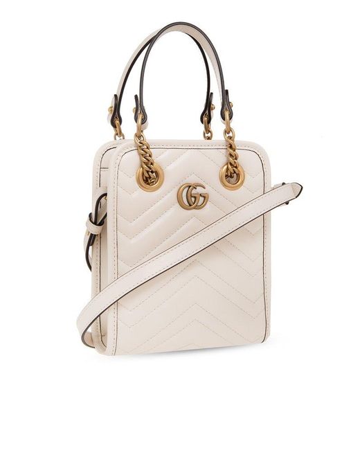 Gucci Natural GG Marmont Mini Tote Bag