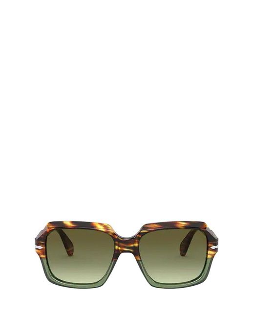 Persol Green Square Frame Sunglasses