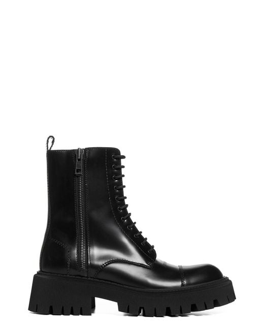 Balenciaga Black Tractor Side-zip Boots for men
