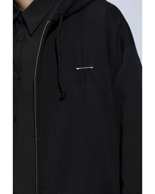 MM6 by Maison Martin Margiela Blue Zip-Up Hoodie for men