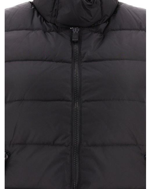 Aspesi Black Funnel-Neck Padded Gilet