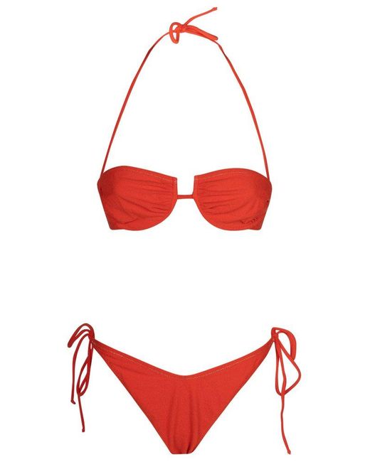 Reina Olga Red Penny Bikini Set