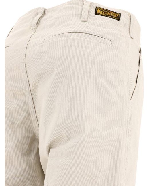 Kapital Natural Straight-leg Cargo Trousers for men