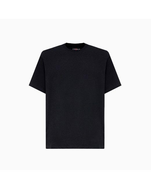 Nike Cotton Jordan Logo Printed Crewneck T-shirt in Black for Men | Lyst  Australia