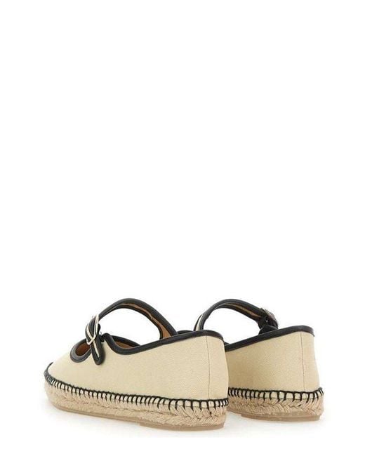 Castaner Natural Padua Mary Jane Flat Espadrilles
