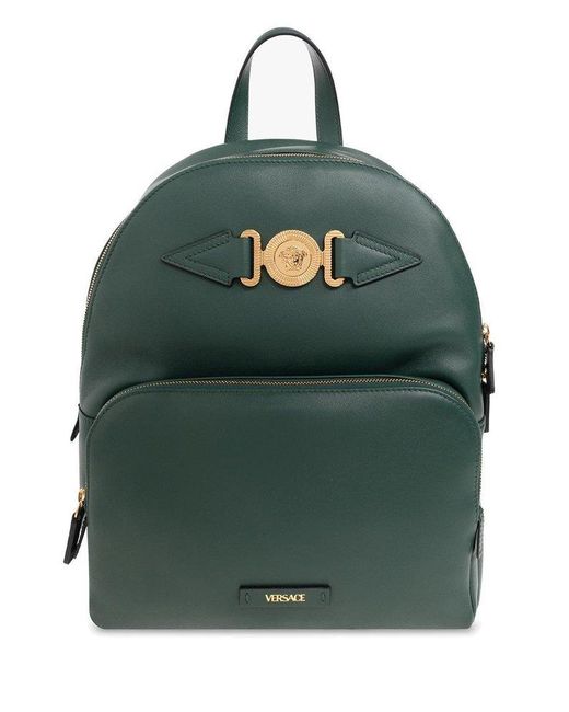 Versace Green 'medusa Biggie' Backpack for men