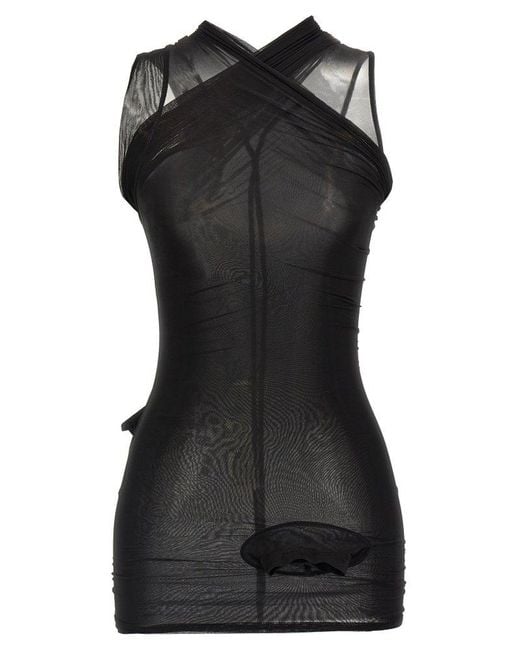 Rick Owens Black V-Necked Top