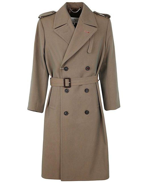 Maison Margiela Natural Double-breasted Trench Coat for men