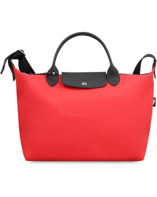 Longchamp Red Pliage Energy M Handbag