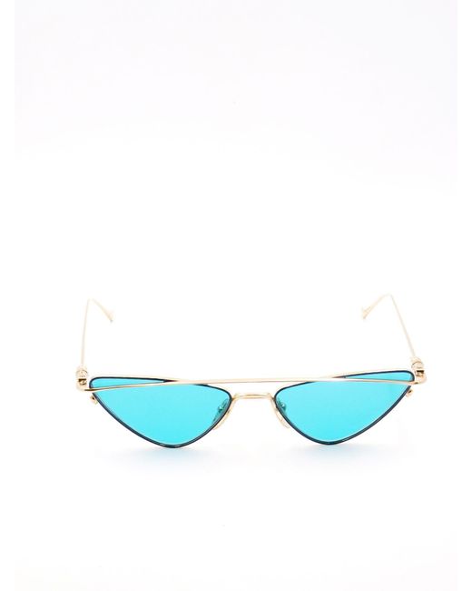 Chrome Hearts Metallic Triangle Frame Sunglasses