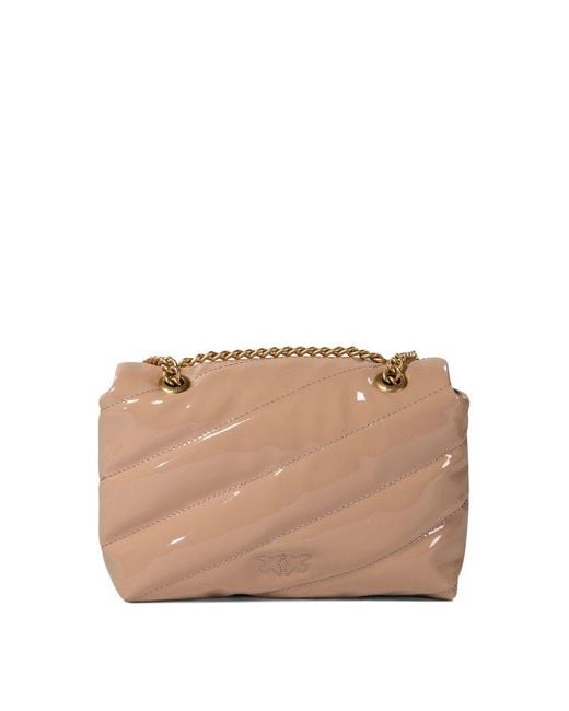 Pinko Natural Love Puff Quilted Shoulder Bag