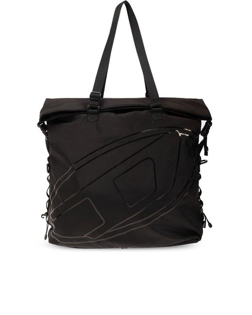 DIESEL Black ‘Drape’ Shopper Bag for men