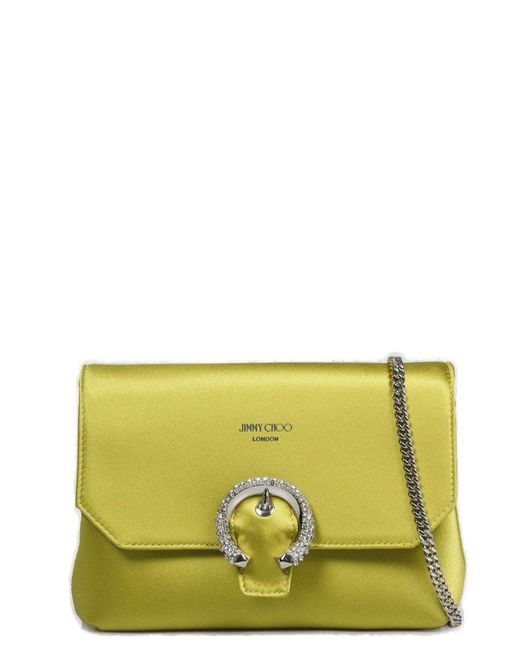 Jimmy Choo Soft Madeline Crossbody Bag in Yellow Lyst