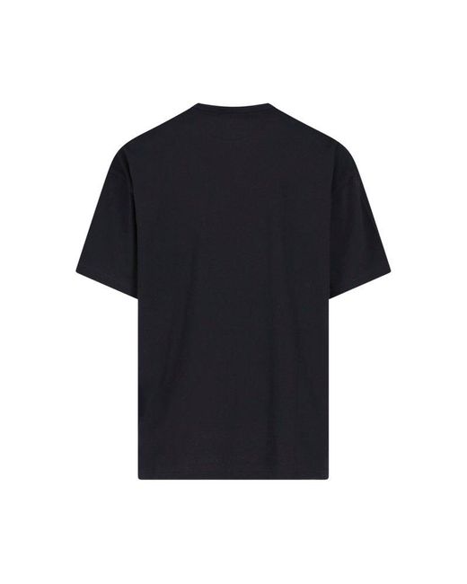 COMME DES GARÇON BLACK Black Short-sleeved Crewneck T-shirt for men