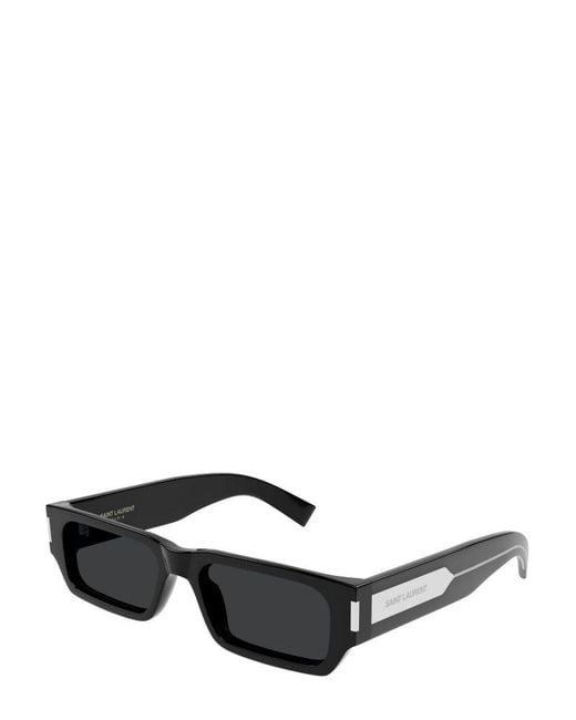 Saint Laurent Black Rectangular Frame Sunglasses