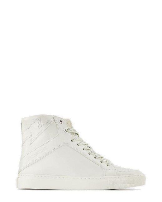 Zadig & Voltaire White High Flash High-top Sneakers
