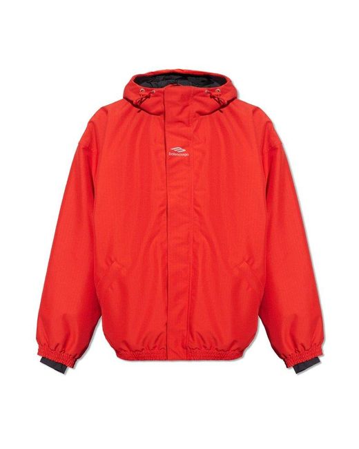 Balenciaga Red 'skiwear' Collection Jacket With Logo, for men