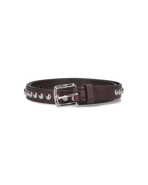 J&m Davidson Brown Studded Belt for men