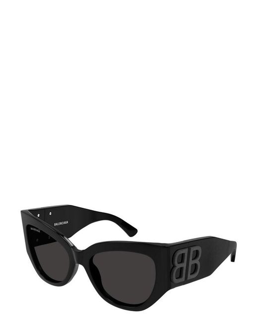 Balenciaga Black Butterfly Frame Sunglasses