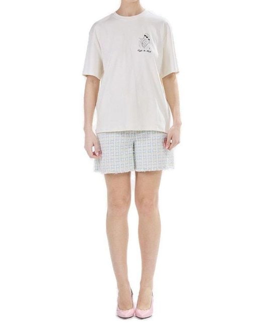 Karl Lagerfeld White Kl X Jore Parra Oversized T-Shirt