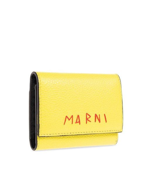 Marni Yellow Key Holder,