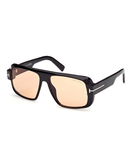 Tom Ford Black Turner Aviator Frame Sunglasses for men
