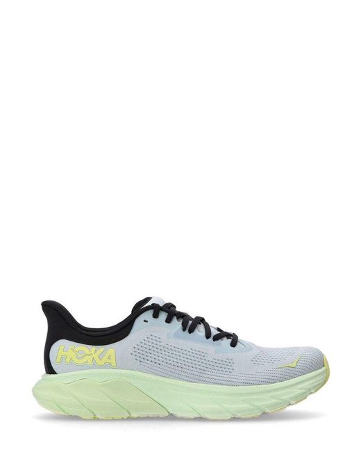 Hoka One One Green Arahi 7 Lace-Up Sneakers for men