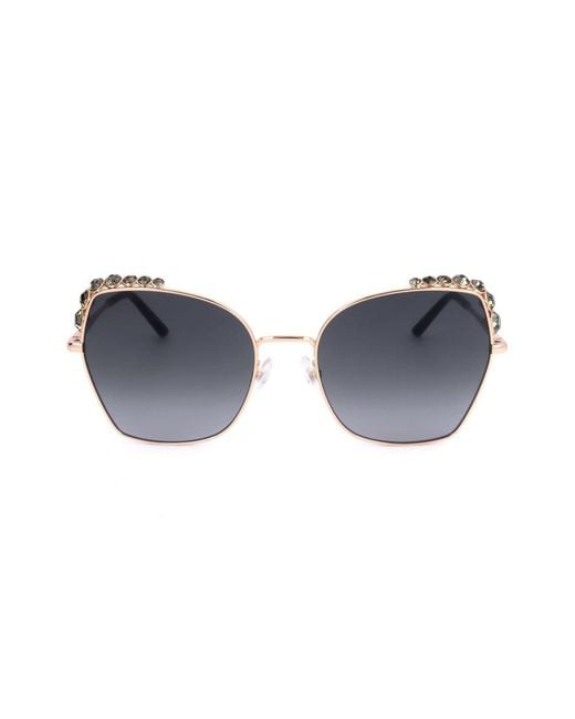 Carolina Herrera Black Cat Eye Full Rim Sunglasses