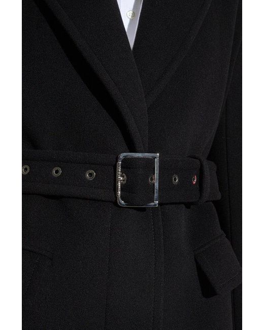 Alexander McQueen Black Wool Coat,