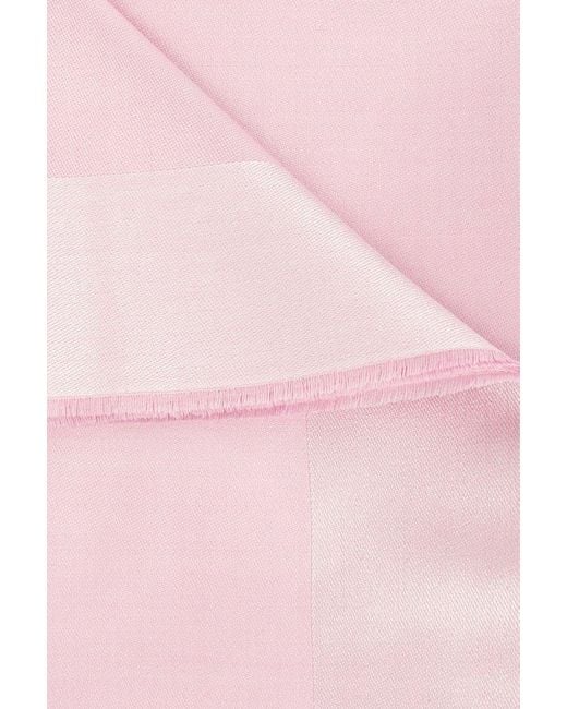 Givenchy Pink Silk Scarf With Logo,