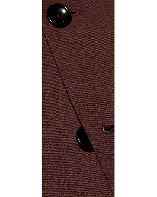Zegna Brown Single-Breasted Oasi Jacket for men