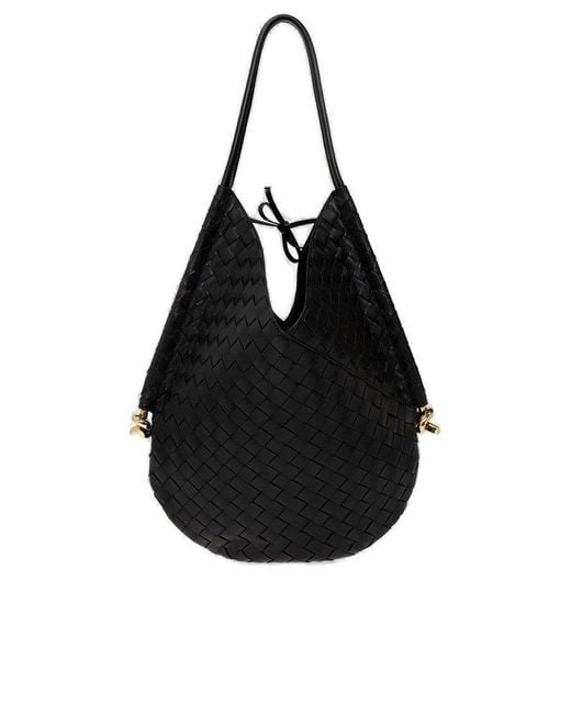 Bottega Veneta Solstice Medium Shoulder Bag in Black | Lyst