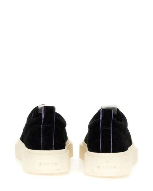 Eytys Black Logo Patch Low-Top Sneakers for men