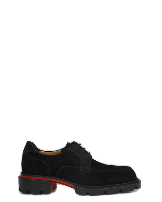 Christian Louboutin Black Our Georges Lace-up Shoes for men