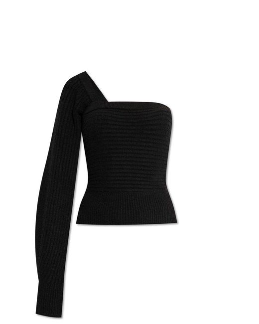 IRO Black 'baidy' One-shoulder Sweater,