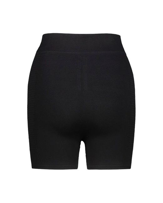 Rick Owens Black Stretch Ribbed Fitted Briefs