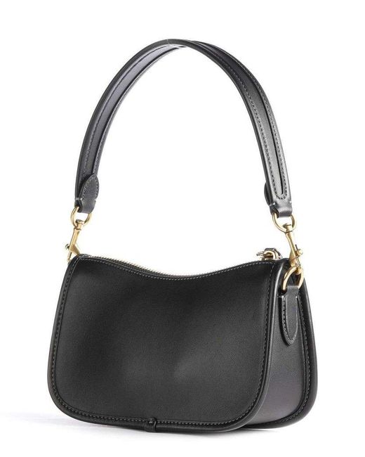COACH Swinger Small Leather Shoulder Bag in Black Lyst