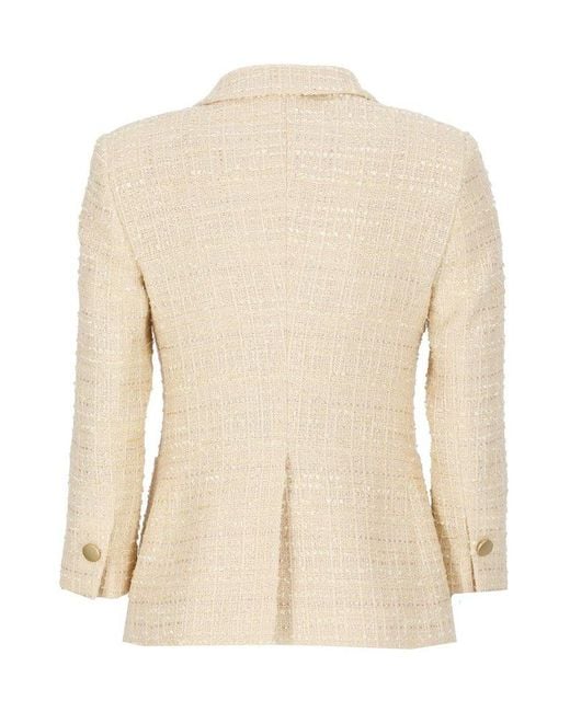 Tagliatore Natural Sequined Single Breasted Blazer