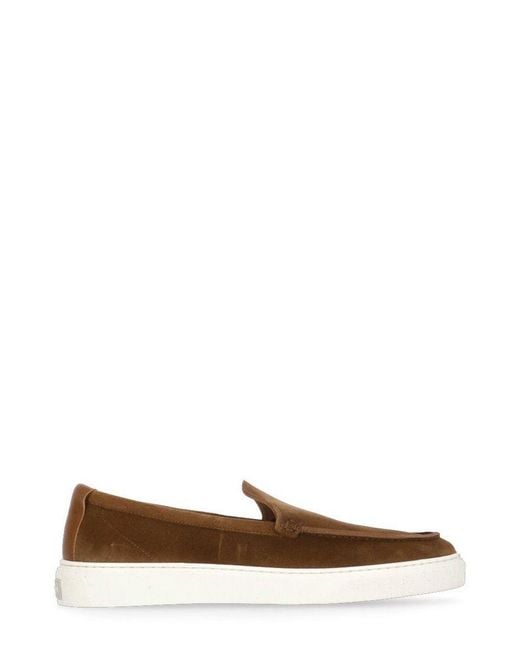 Woolrich Brown Almond Toe Loafers for men