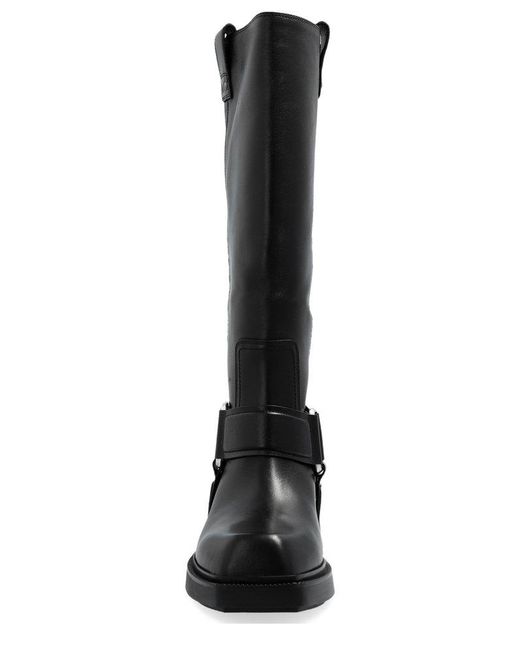 Vic Matié Black Harness Accent Tall Boots