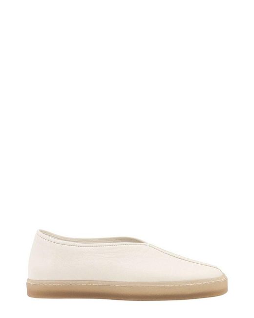Lemaire Pink Piped Slip-on Sneakers