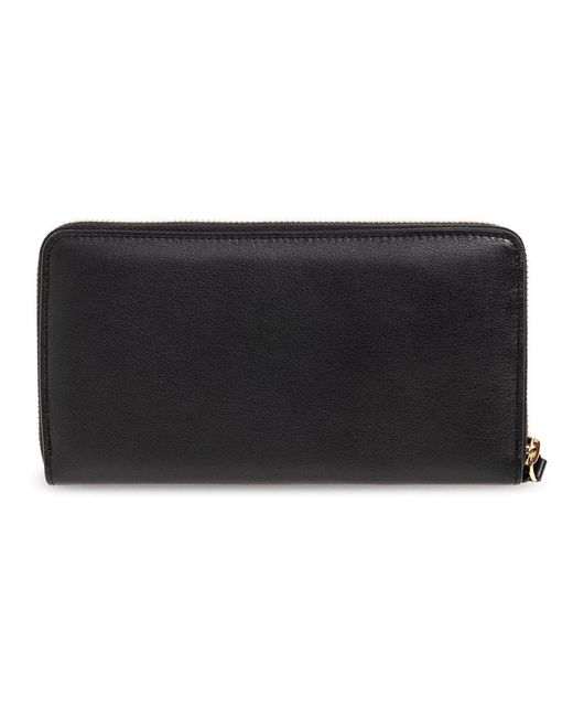 Versace Black Rectangular-shaped Zip-around Wallet