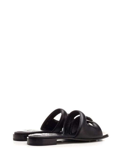 Givenchy Black G Flat Sandals