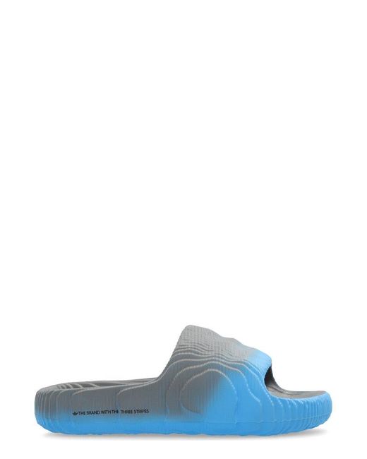 Adidas Originals Blue Adilette 22 Slip-on Slides for men