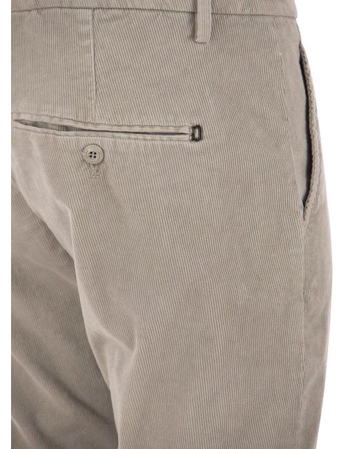 Dondup Gray Gaubert Slim Milleraies Trousers for men