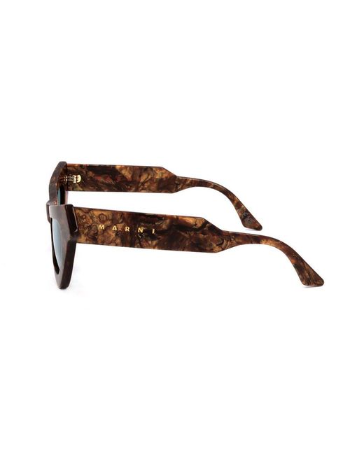 Marni Black Triangle Frame Sunglasses